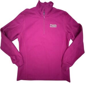 Sport Tek‎ Purdue Grandma Quarter Zip Pullover Sweatshirt Ladies LARGE